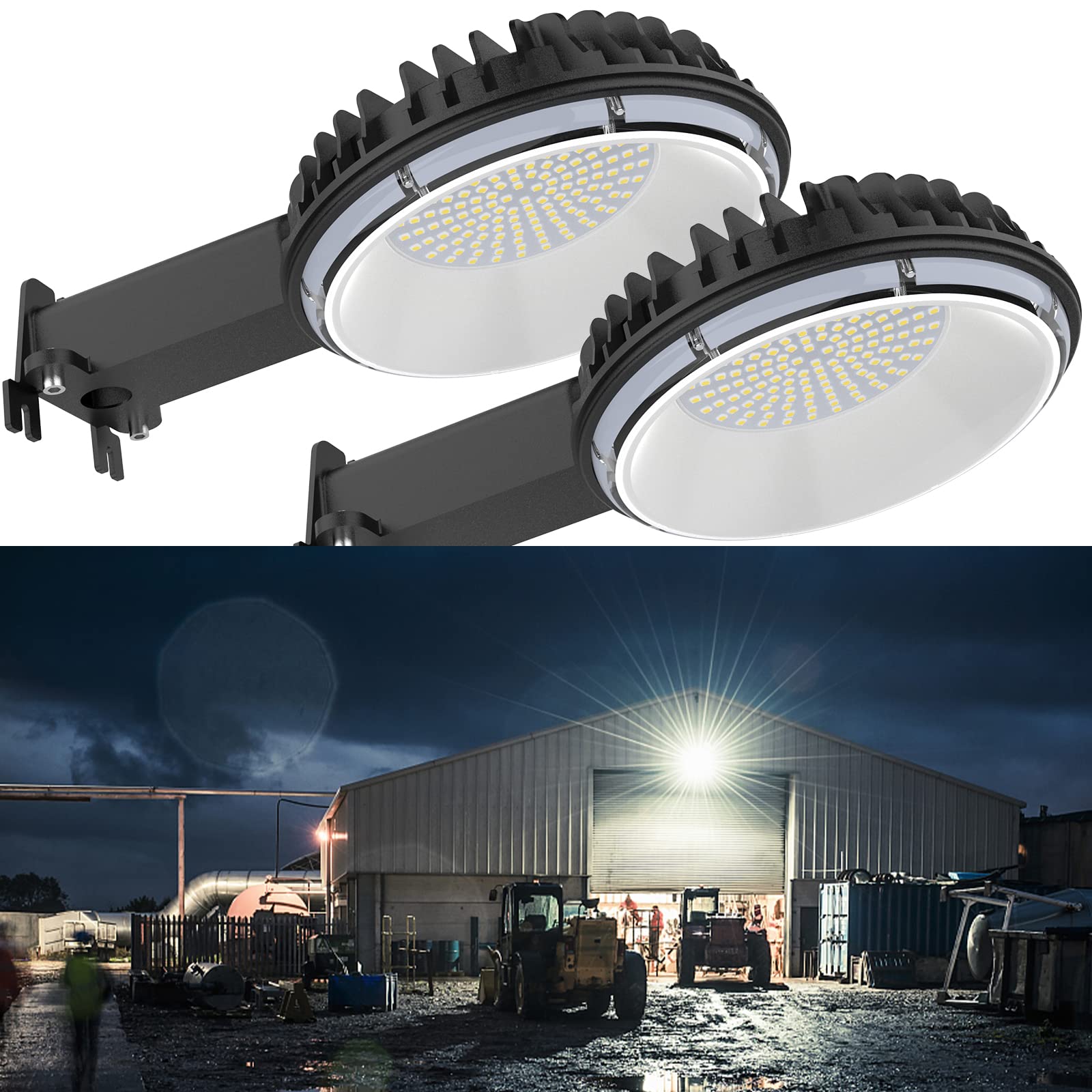 100W LED Barn Light Dusk to Dawn Outdoor Lighting - IP65 Waterproof Farmhouse, Garage, Yard & Warehouse Security Light | Perfect for Porches, Sheds, Driveways & Commercial Buildings