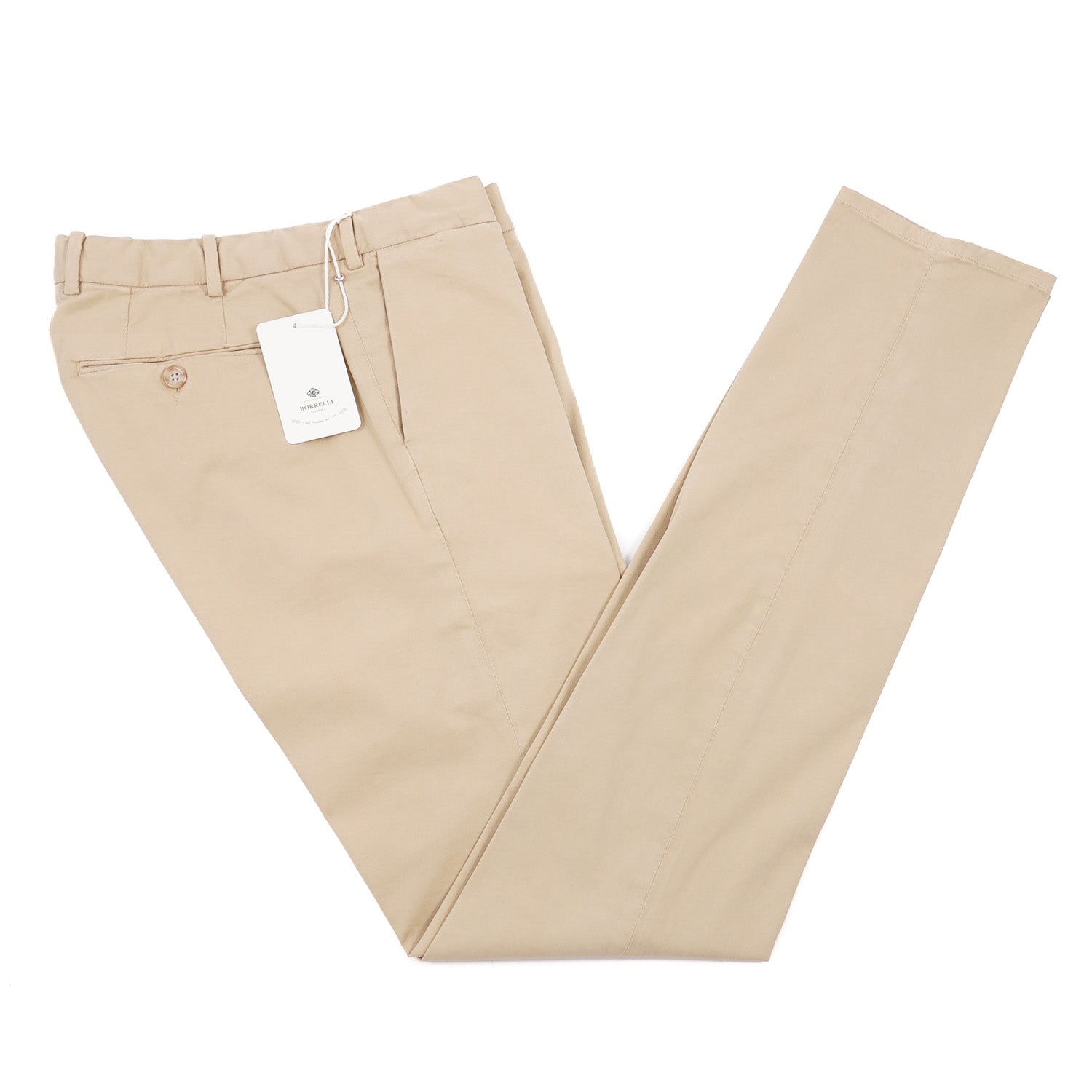 Luigi Borrelli Men's Slim Fit Cotton Dress Pants for Business Casual & Office Wear | Comfortable & Stylish Trousers for Work & Formal Occasions