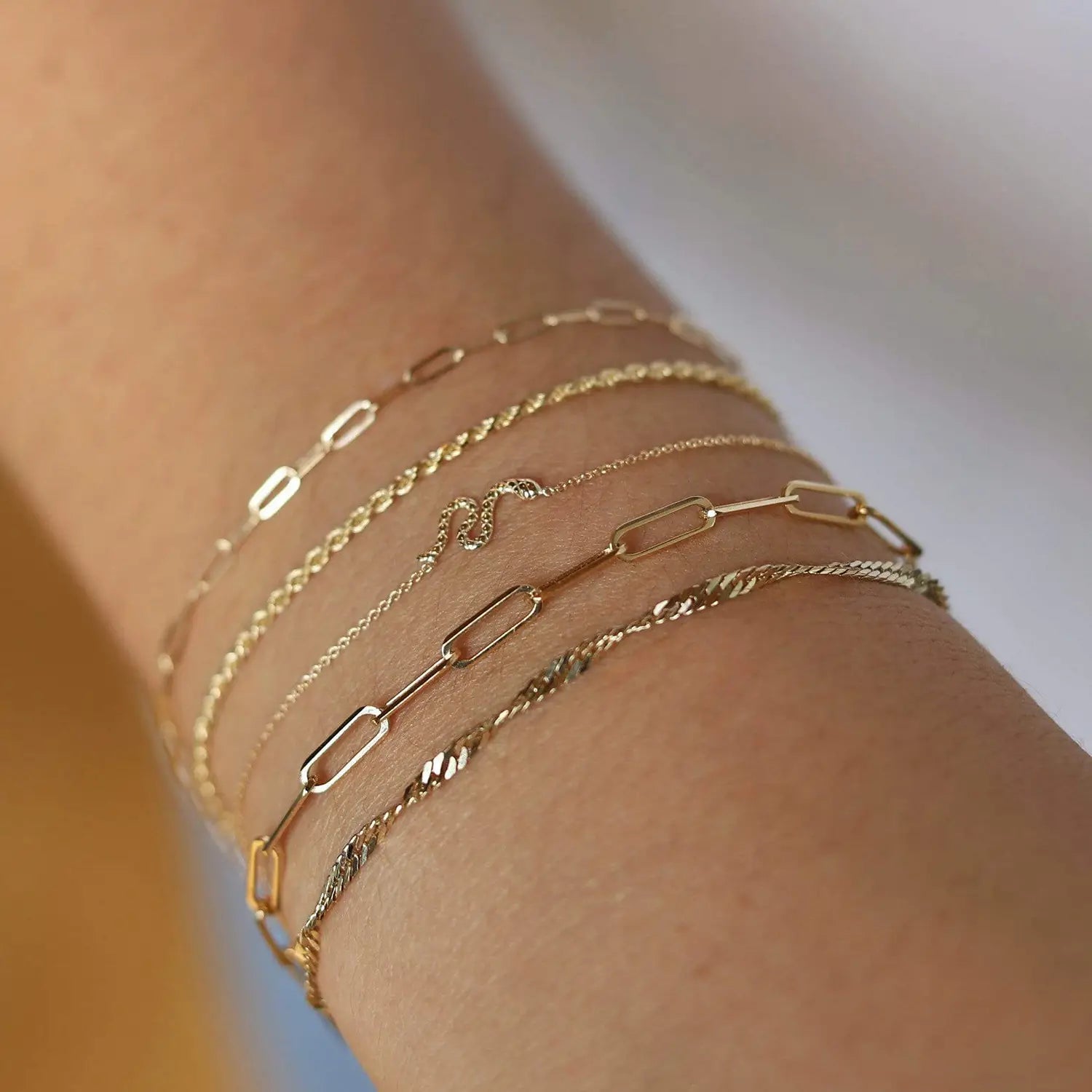 14K Yellow Gold Inseparable Couple Bracelet - Romantic Gift for Anniversaries, Weddings & Valentine's Day