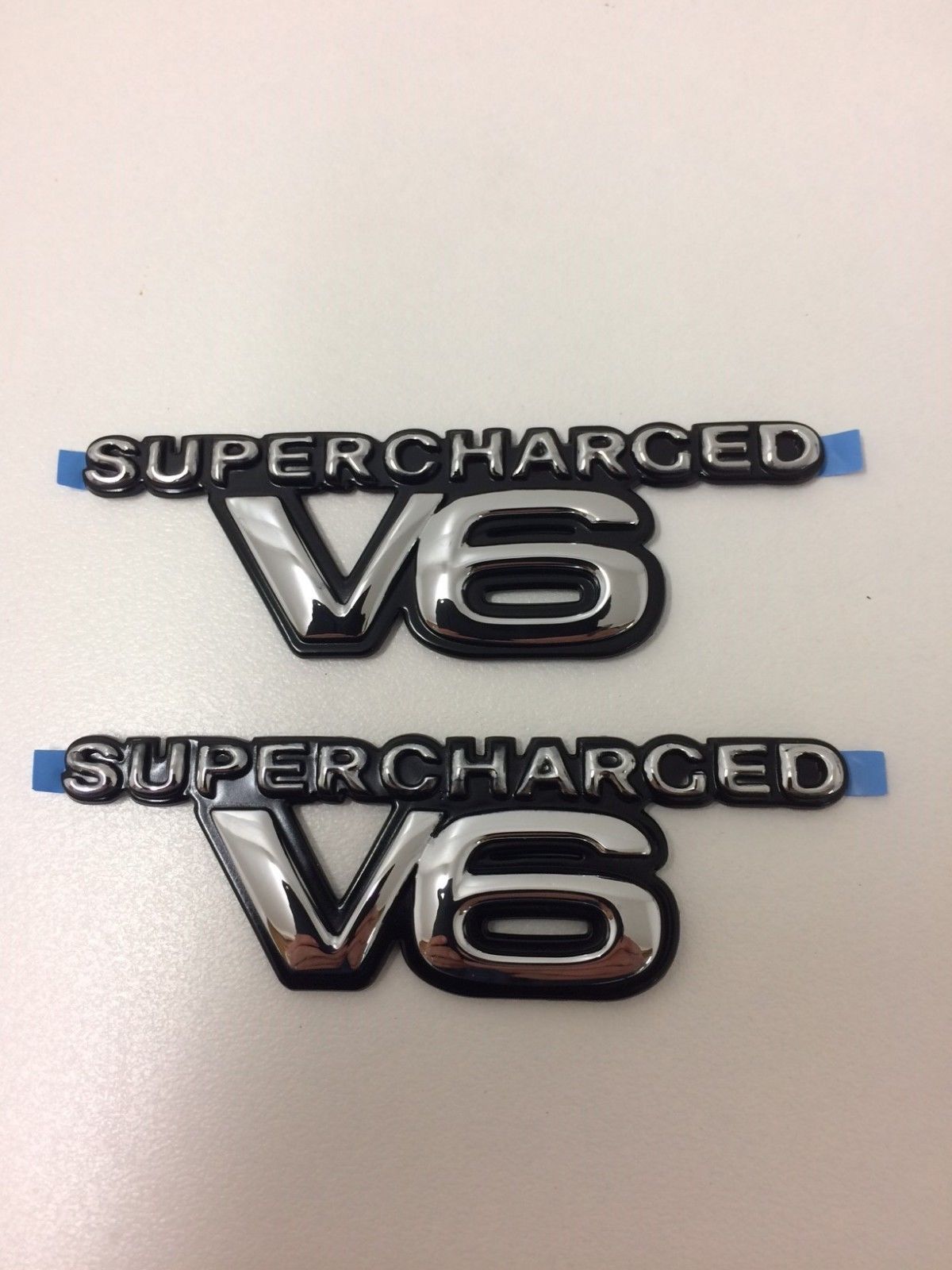 Genuine Holden VT VX 1997-2002 Front Fender V6 Supercharged Badge Pair - Perfect Replacement for Commodore VT VX Models | Car Restoration & Customization