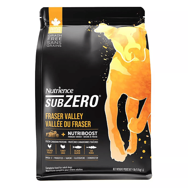 Nutrience SubZero Fraser Valley High Protein Dry Dog Food - Grain-Free, Rich in Meat for Active Dogs - Ideal for Large Breeds & Outdoor Adventures