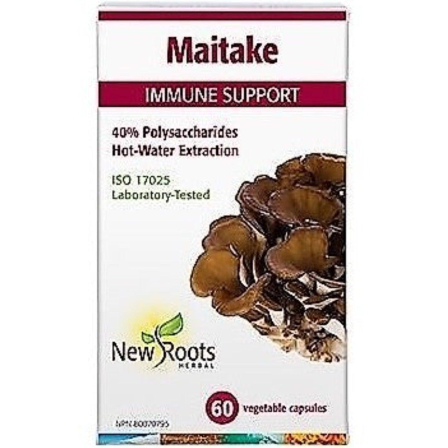 New Roots Maitake Mushroom Extract 400mg - 60 Vegetarian Capsules for Immune Support & Wellness - Perfect for Daily Supplement Routine & Holistic Health