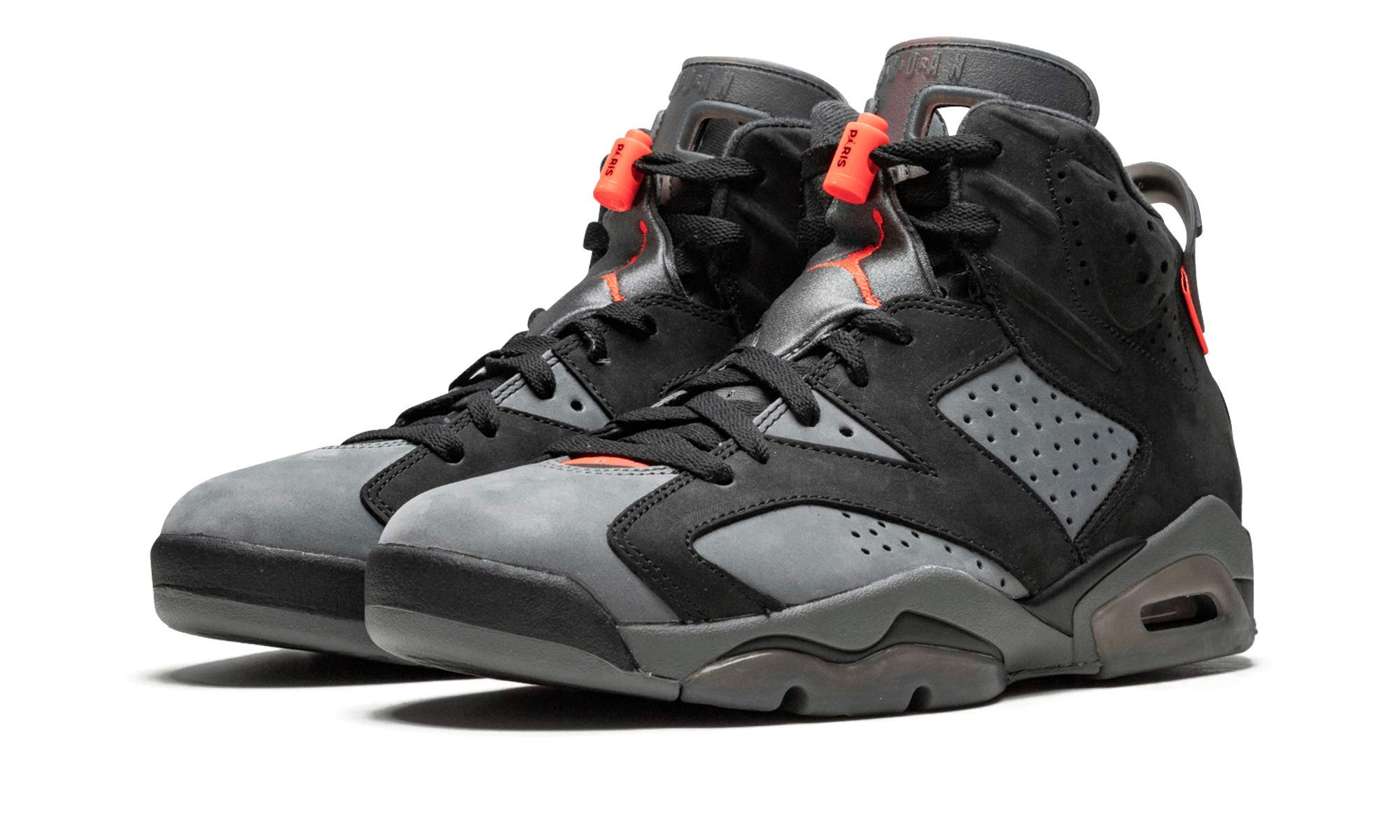 Jordan Air 6 Retro Basketball Shoes - Iron Grey/Infrared 23-Black 11 - Men's High-Top Sneakers for Streetwear & Court Performance