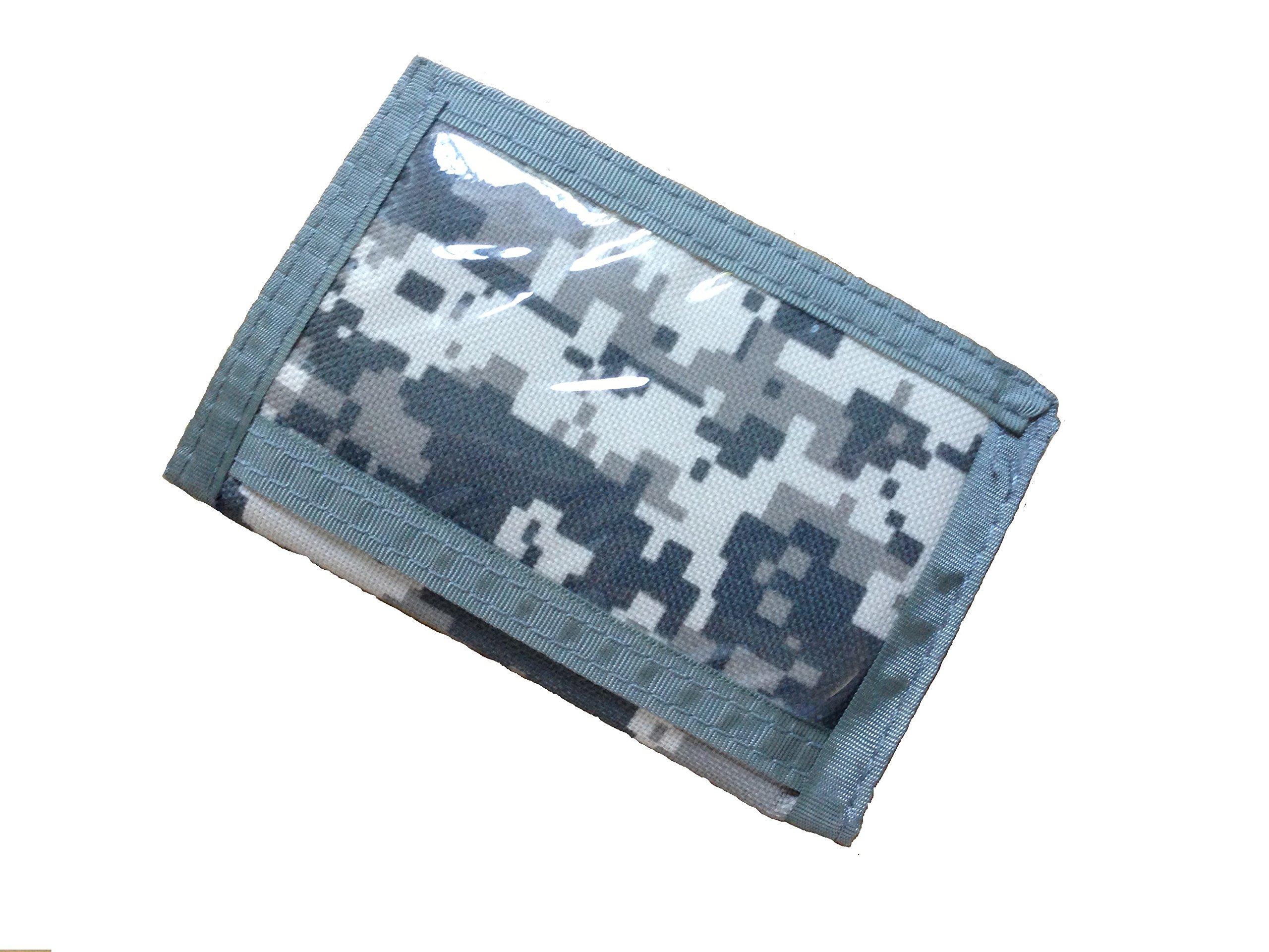 Tri-Fold Military Digital Camo Wallet for Men - ACU Army Style Billfold (3-Pack) - Perfect for Outdoor Adventures, Camping & Tactical Gear Storage