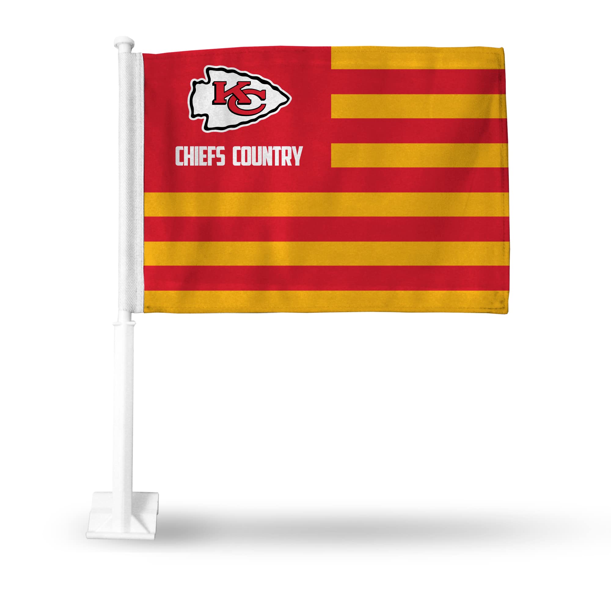 NFL Car Flag Double Sided - Officially Licensed Team Logo - Durable Polyester Car Accessory for Game Day Tailgating & Road Trips