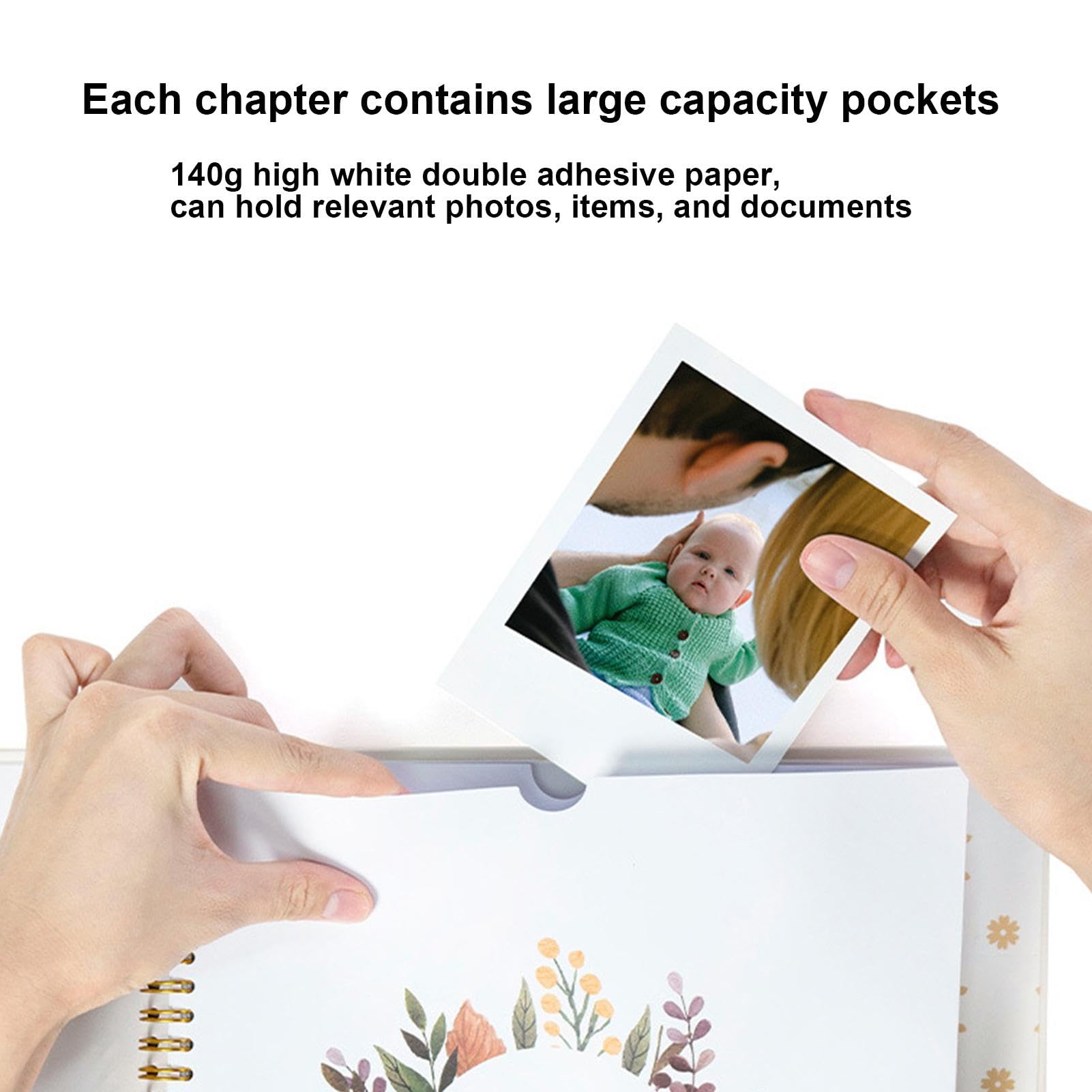 Gender Neutral Baby Memory Book - First 5 Years Scrapbook & Milestone Journal for New Parents | Keepsake Photo Album | Perfect for Baby Showers, First Birthdays & Family Gifts