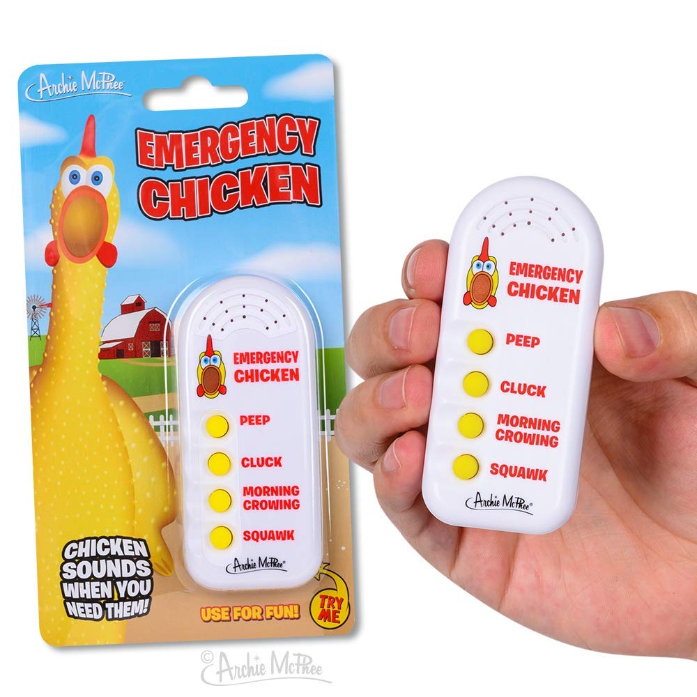 Emergency Chicken Electronic Sound Maker - Funny Prank Toy for Parties, Gifts & Pranks - Realistic Chicken Sounds for Laughs & Entertainment