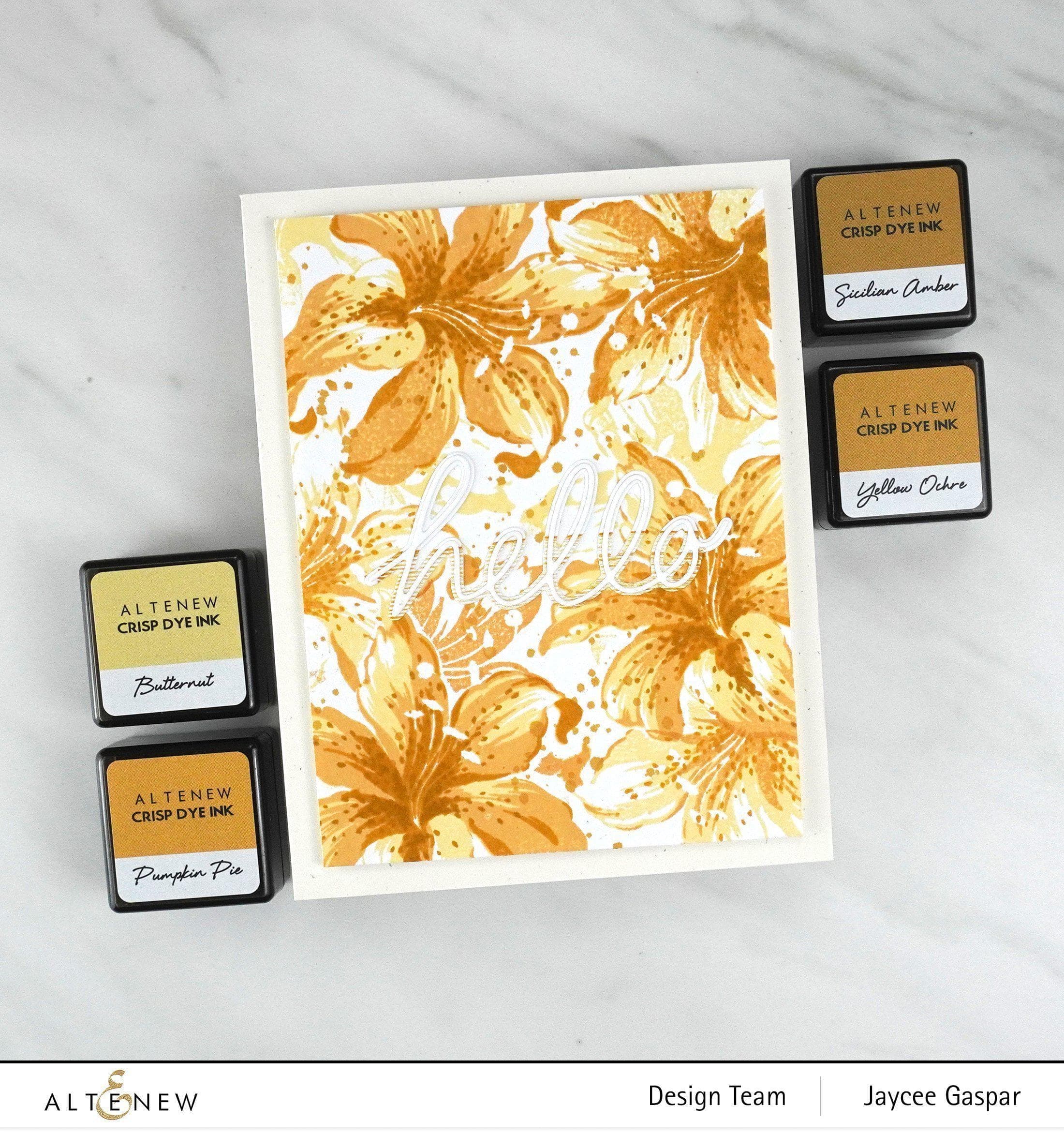 Fall Harvest Crisp Dye Ink for Card Making, Scrapbooking & DIY Crafts - Premium Autumn Color Ink Pad for Paper Projects