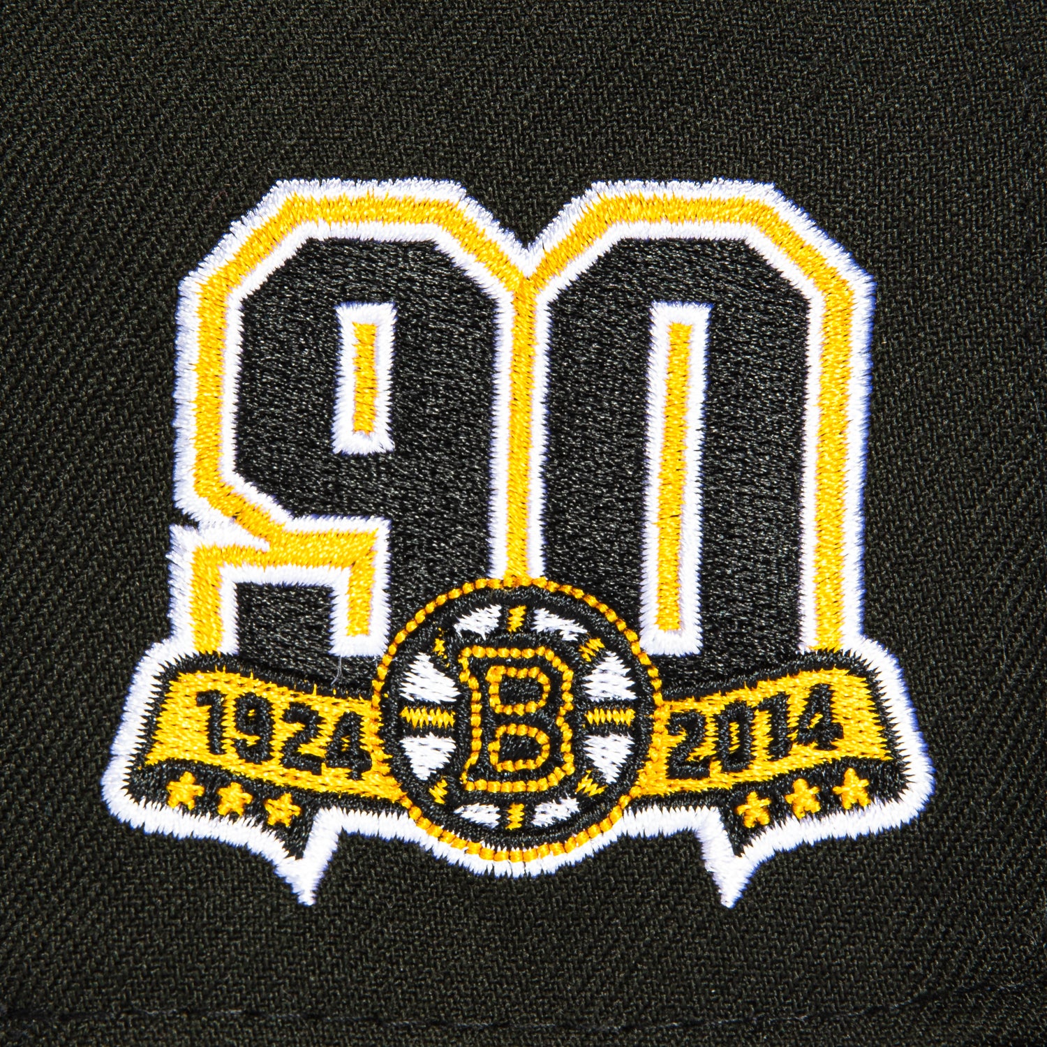New Era 59Fifty Boston Bruins 90th Anniversary Patch Snapback Hat - Black & Brown - Officially Licensed NHL Cap for Men & Women - Perfect for Games, Fan Gear & Streetwear Fashion