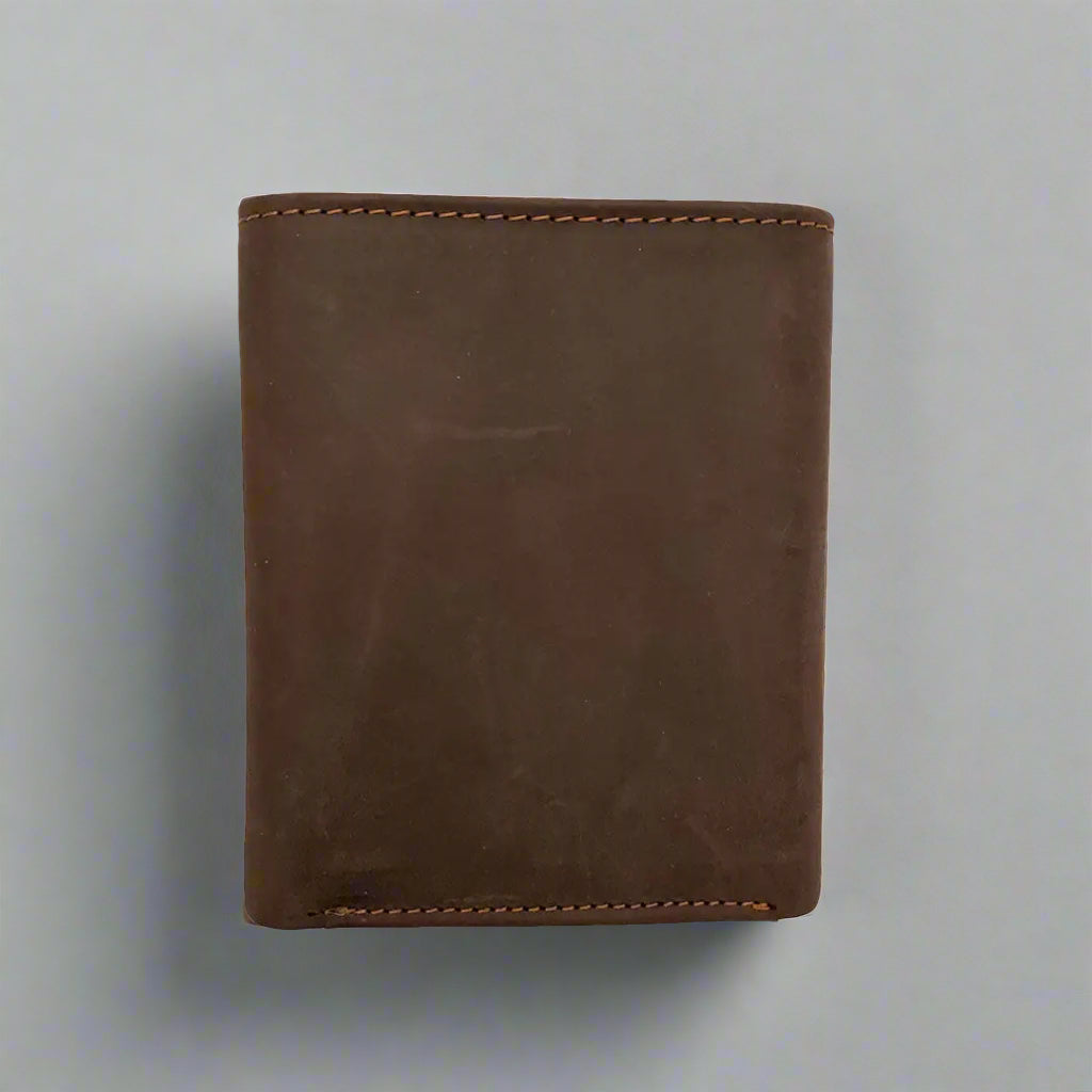 BOL Men's RFID Blocking Leather Wallet - Slim Trifold Design for Credit Cards & Cash - Perfect for Everyday Use, Travel, and Business