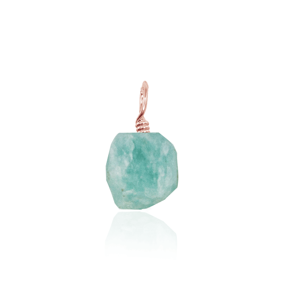 Natural Amazonite Crystal Pendant Necklace - Healing Stone Jewelry for Women, Spiritual Protection & Stress Relief - Perfect for Meditation, Yoga & Everyday Wear