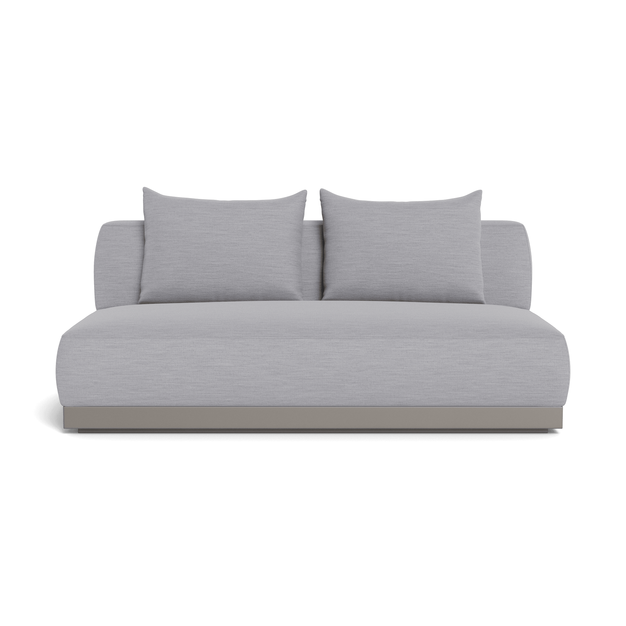 Amalfi 2-Seat Armless Sofa - Modern Loveseat for Small Spaces, Living Room, Apartment & Office - Comfortable Compact Couch for Relaxing & Entertaining