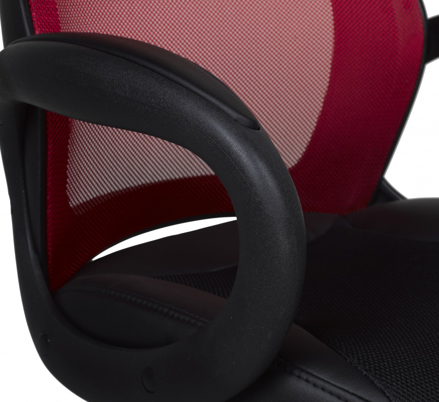 Ergonomic Red and Black Office Chair with Lumbar Support - Adjustable Height Swivel Task Chair for Home & Office Workspace - Perfect for Long Hours of Sitting, Gaming, and Remote Work