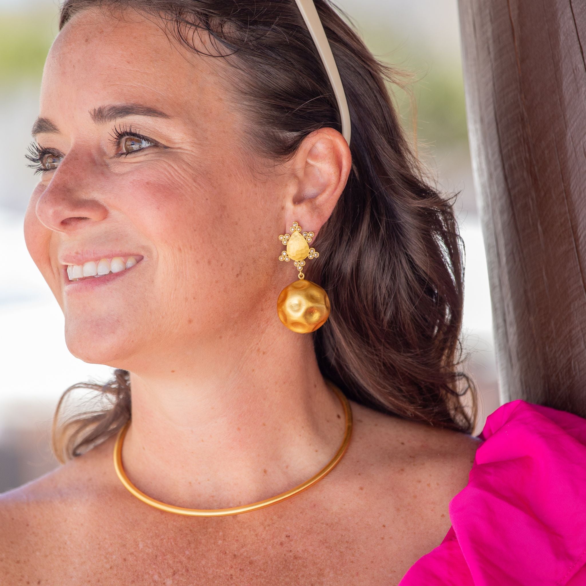 Playa del Sol Pearl Drop Earrings - Elegant Dangle Earrings for Women, Perfect for Weddings, Parties & Special Occasions