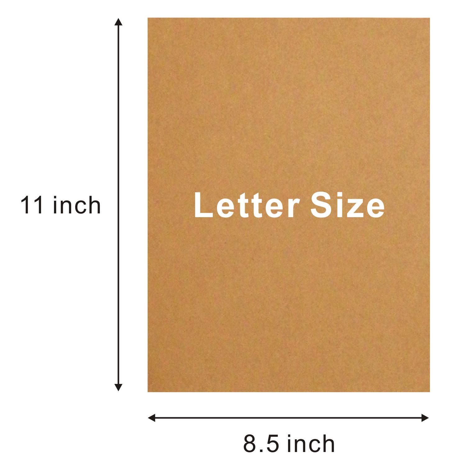 120 Sheets Kraft Paper Letter Size 8.5x11 Inches | 120 GSM (45LB) Brown Craft Paper for Arts, Crafts, Office | Compatible with Laser & Inkjet Printers | Perfect for DIY Projects, Scrapbooking & Professional Printing