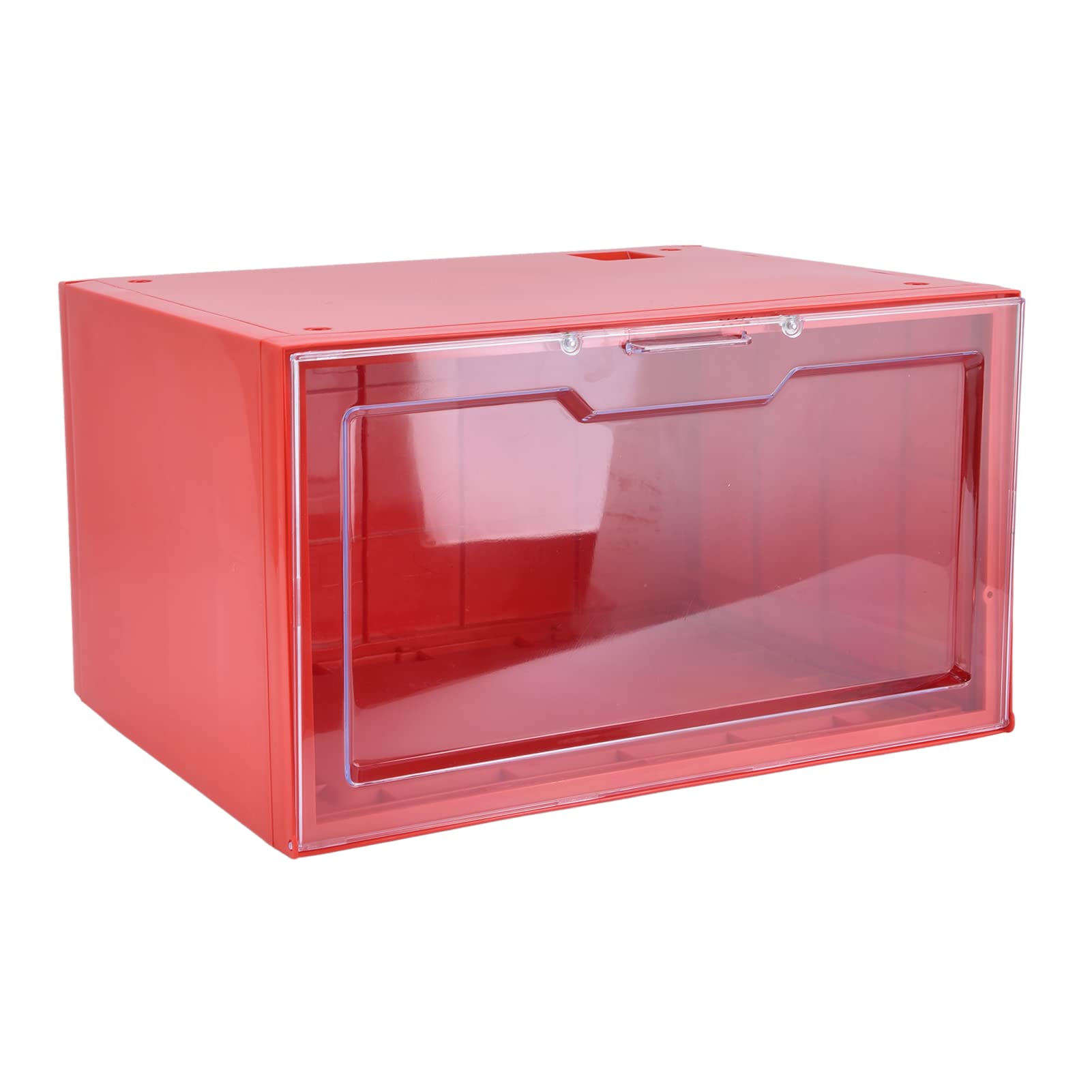 Voice Control LED Shoe Storage Box - Dual Mode Sneaker Display Case for Home & Retail Stores (Red) | Perfect for Shoe Collections, Retail Displays & Gift Packaging