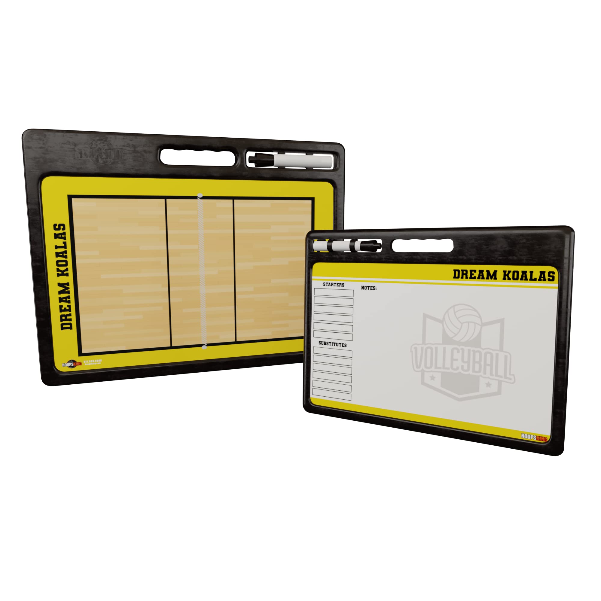 Custom Volleyball Dry Erase Whiteboard with Carry Handle & Marker Holder - Perfect Coach Gift for Volleyball Practice, Team Strategy Sessions & Game Planning