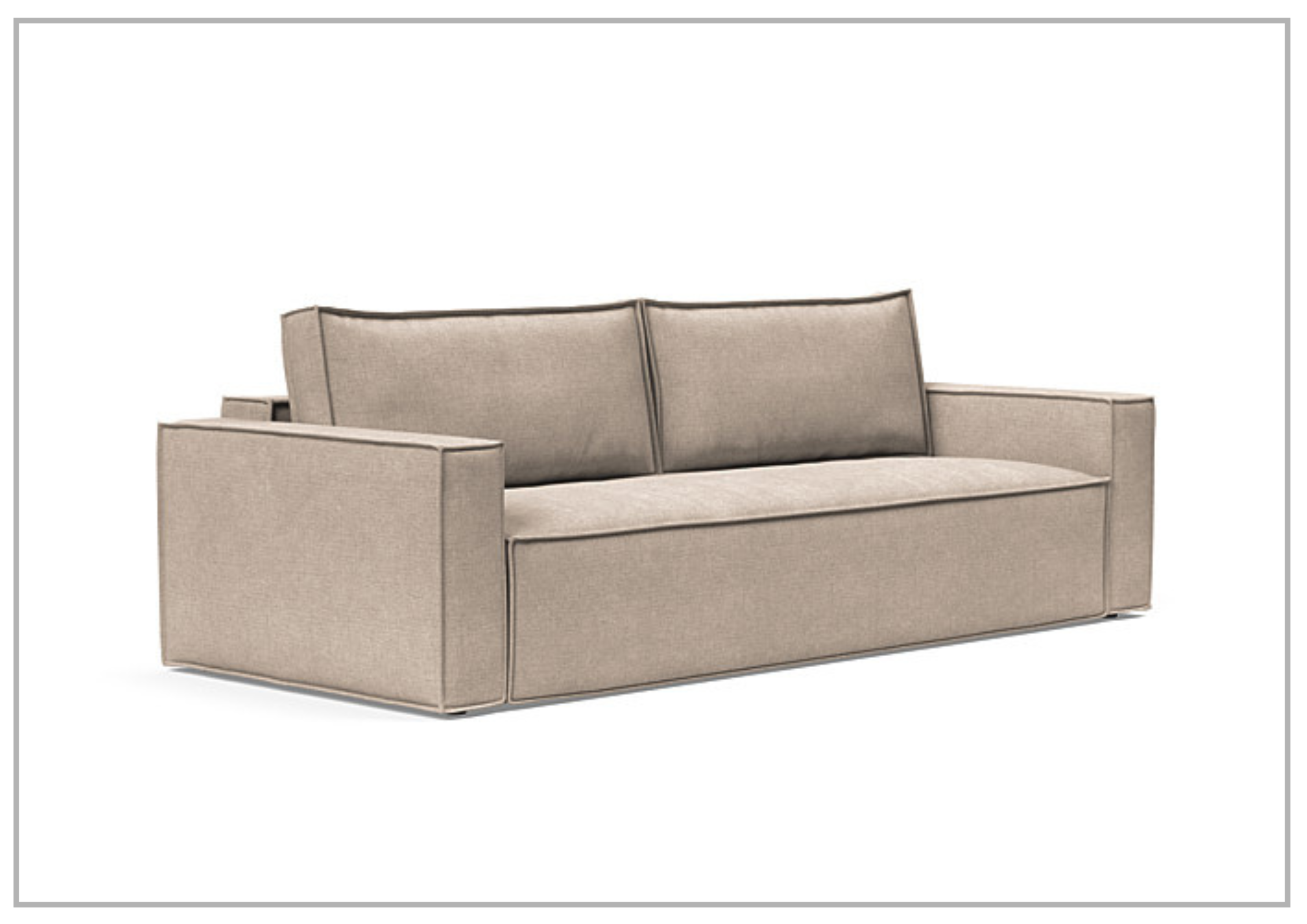 Innovation Living Newilla 2-Seater Convertible Fabric Sofa Bed - Comfortable Sleeper Sofa for Small Spaces, Guest Rooms & Apartments
