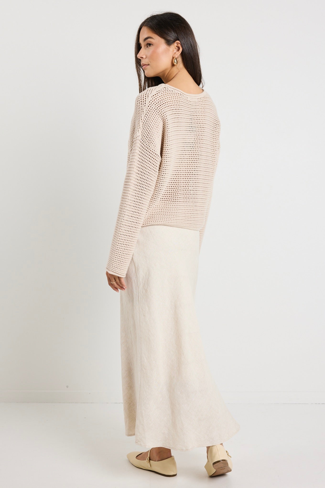 Dawn String Crochet Knit Jumper - Women's Boho Lace Pullover Sweater for Casual Outfits & Beach Cover-Ups