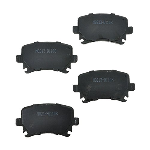 High-Performance Rear Brake Pad & Rotor Kit - Semi-Metallic Brake Pads & Rotors for 2006-2009 Audi A4 & A4 Quattro - Perfect for City Driving & Highway Commuting