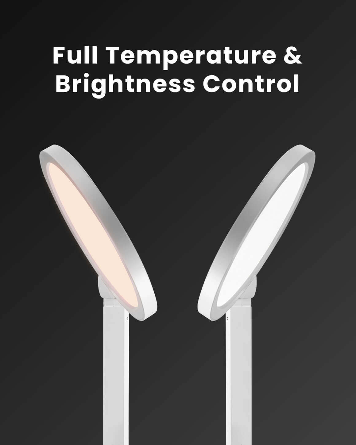 Lume Cube Edge Light 2.0 White LED Desk Lamp with Adjustable Base - Perfect for Home Office, Video Conferencing & Content Creation Lighting