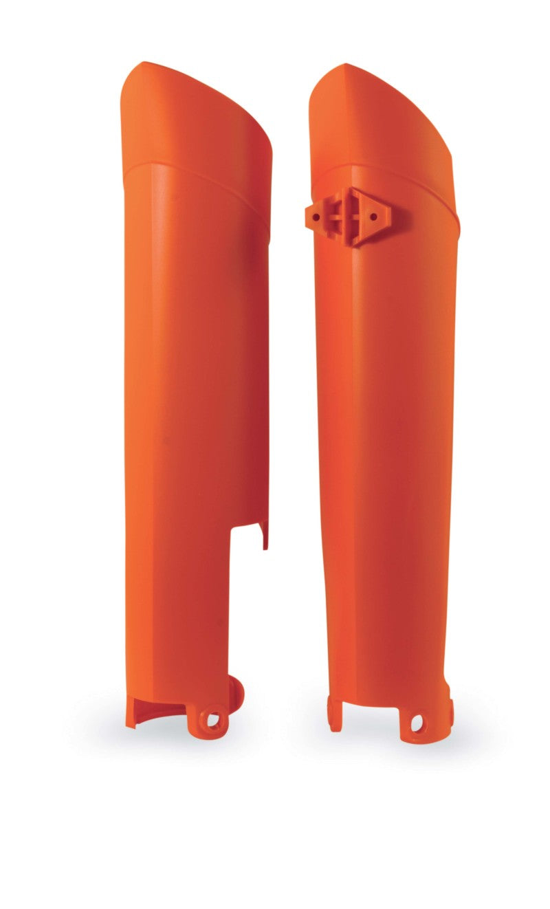 Acerbis Lower Fork Cover Set for KTM EXC/XC-W/SX/XC/SX-F/XC-F 2008-2015 MX Enduro Motorcycles - Orange - Durable Fork Protection for Off-Road Riding & Racing