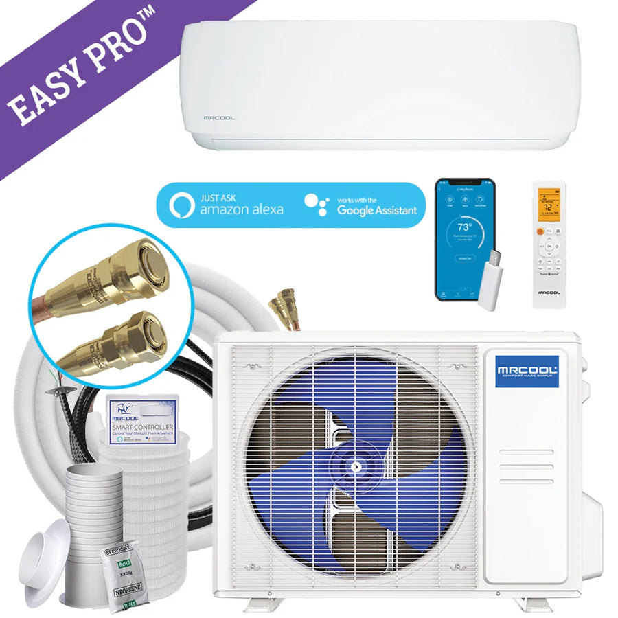 MRCOOL DIY 5th Gen Easy Pro 18K BTU 20 SEER2 Ductless Mini Split AC Heat Pump 230V - Perfect for Home, Garage & Office Cooling & Heating