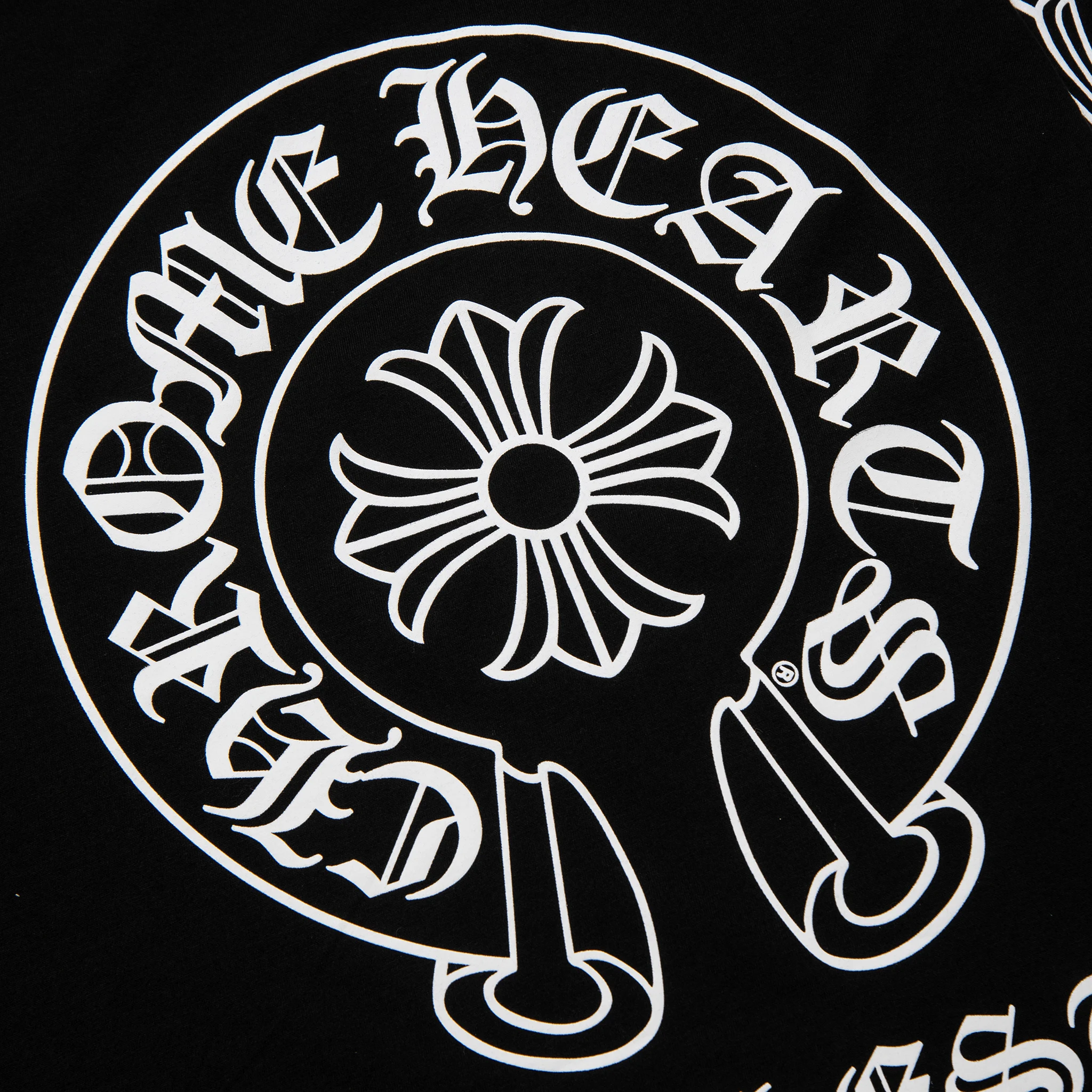 Chrome Hearts Manchester Exclusive Horse Shoe Pocket Logo Long Sleeve Black T-Shirt for Men - Stylish Streetwear & Casual Outfit Essential