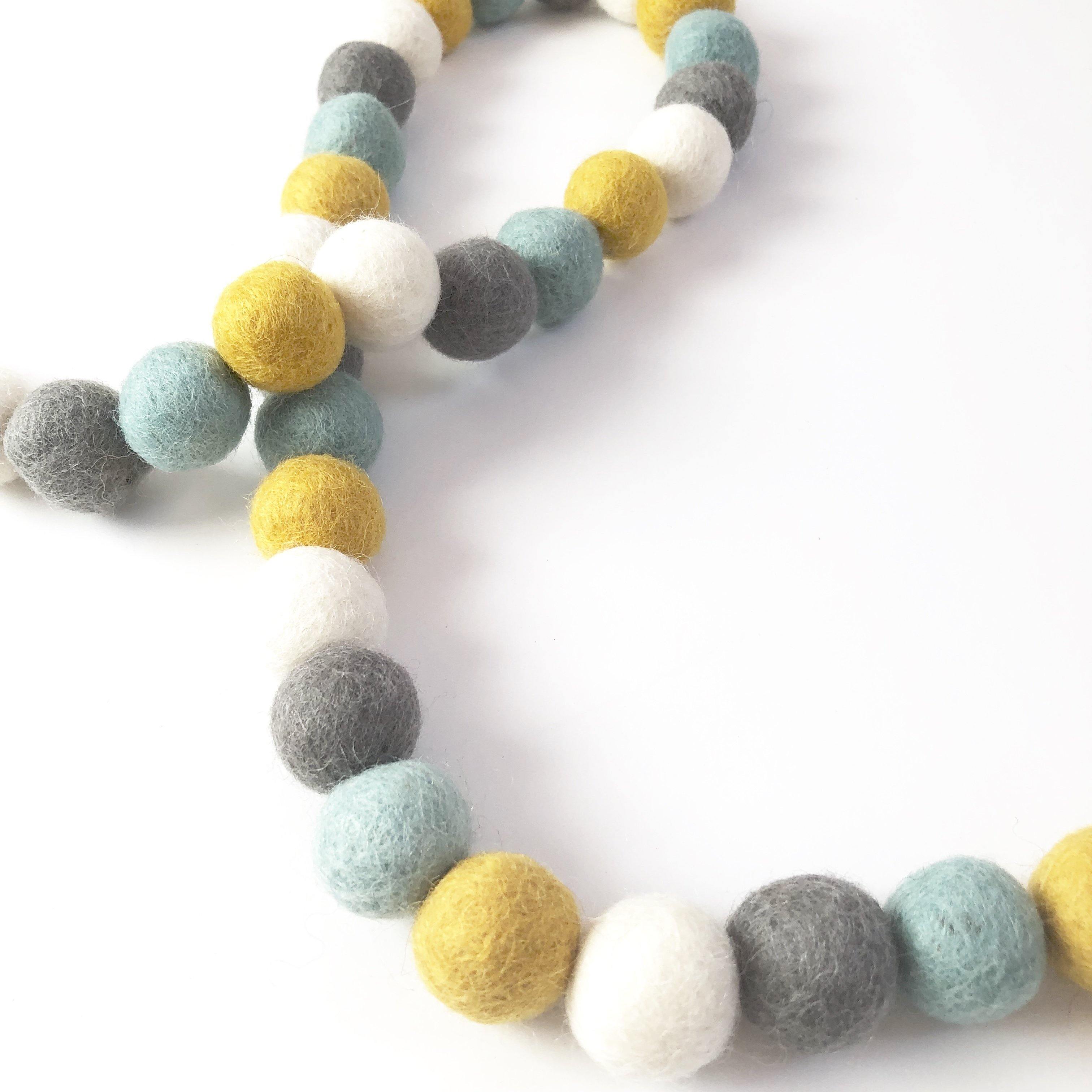 Baby Blue & Gold Garland - Elegant Nursery Decor for Baby Showers, Birthdays & Gender Reveal Parties