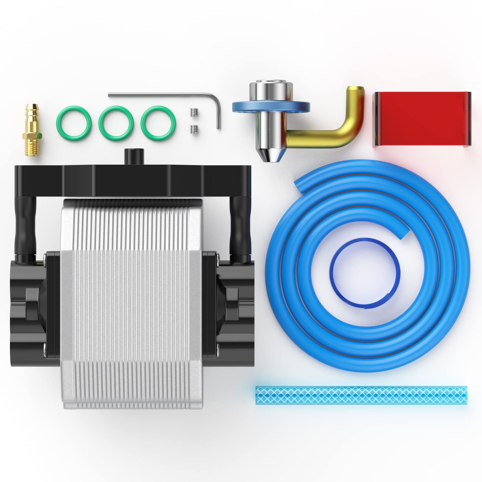 SCULPFUN S9 Air Assist Kit for Laser Engraver - Full Metal High Speed Air Assist with 2M Tube, 30L/min Adjustable Airflow - Perfect Upgrade for S9/S10 Engraving Machines - Ideal for Wood Cutting, Acrylic Engraving & Metal Marking