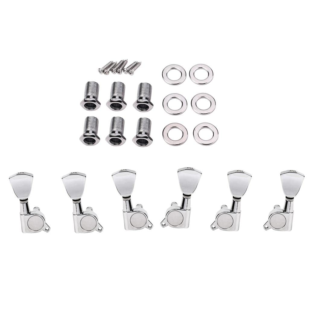 SM SunniMix 3R3L Premium Guitar Tuning Pegs - Machine Heads for LP Electric Guitar Replacement & Repair - Perfect for Rock, Blues & Studio Performances