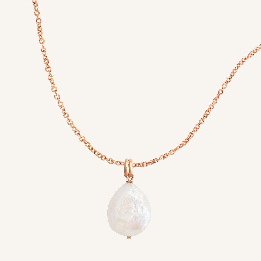 Elegant Capri Pearl Charm Necklace for Women - Dainty Layering Jewelry for Weddings, Parties & Everyday Wear