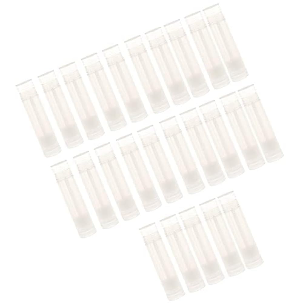 Refillable Clear Plastic Lip Gloss Tubes - Empty Lip Balm & Lipstick Containers Set (10 Pack) for DIY Cosmetics, Travel & Makeup Organizing