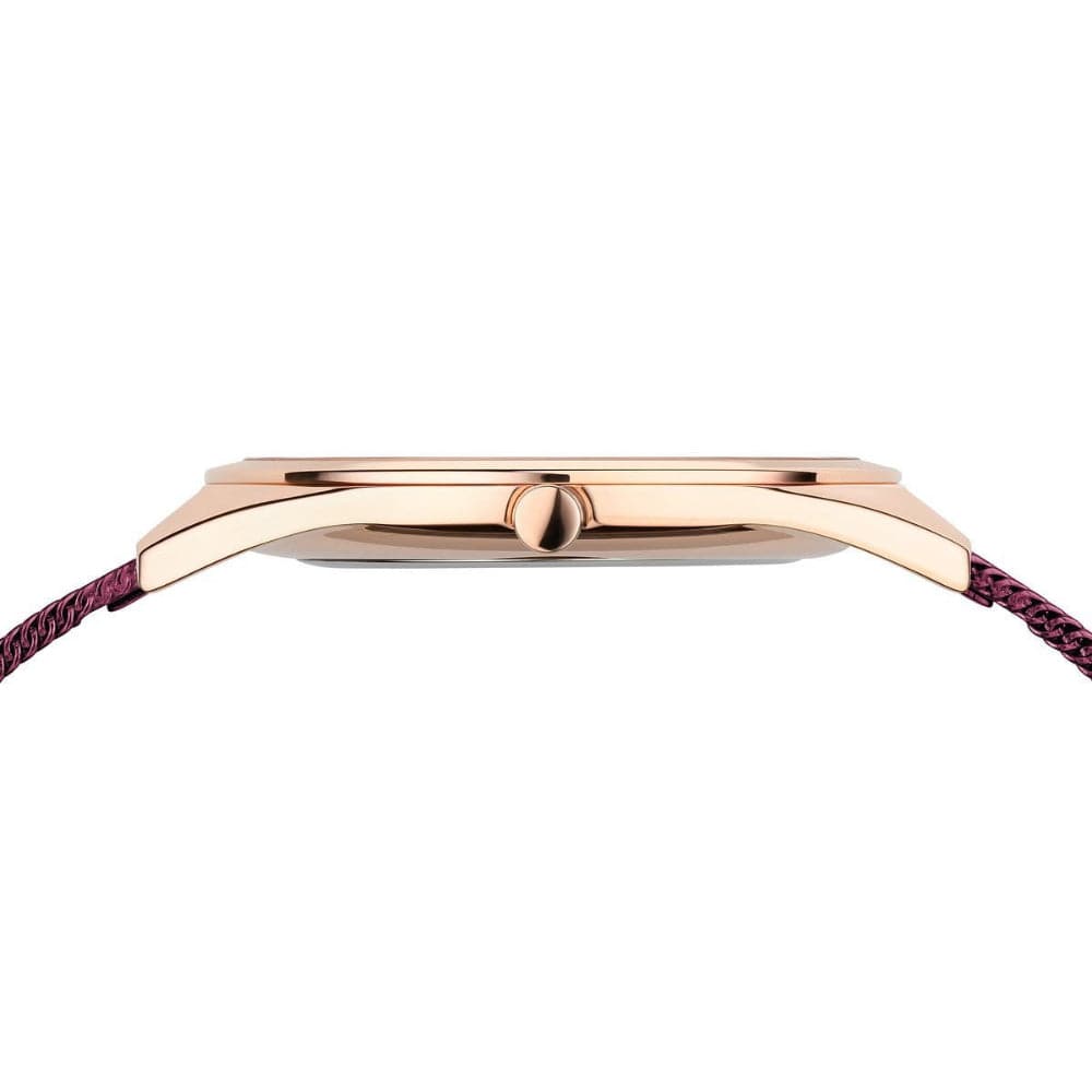 Bering Ultra Slim Purple Milanese Strap Women's Watch 17031 969 - Elegant Fashion Accessory for Office, Party & Everyday Wear