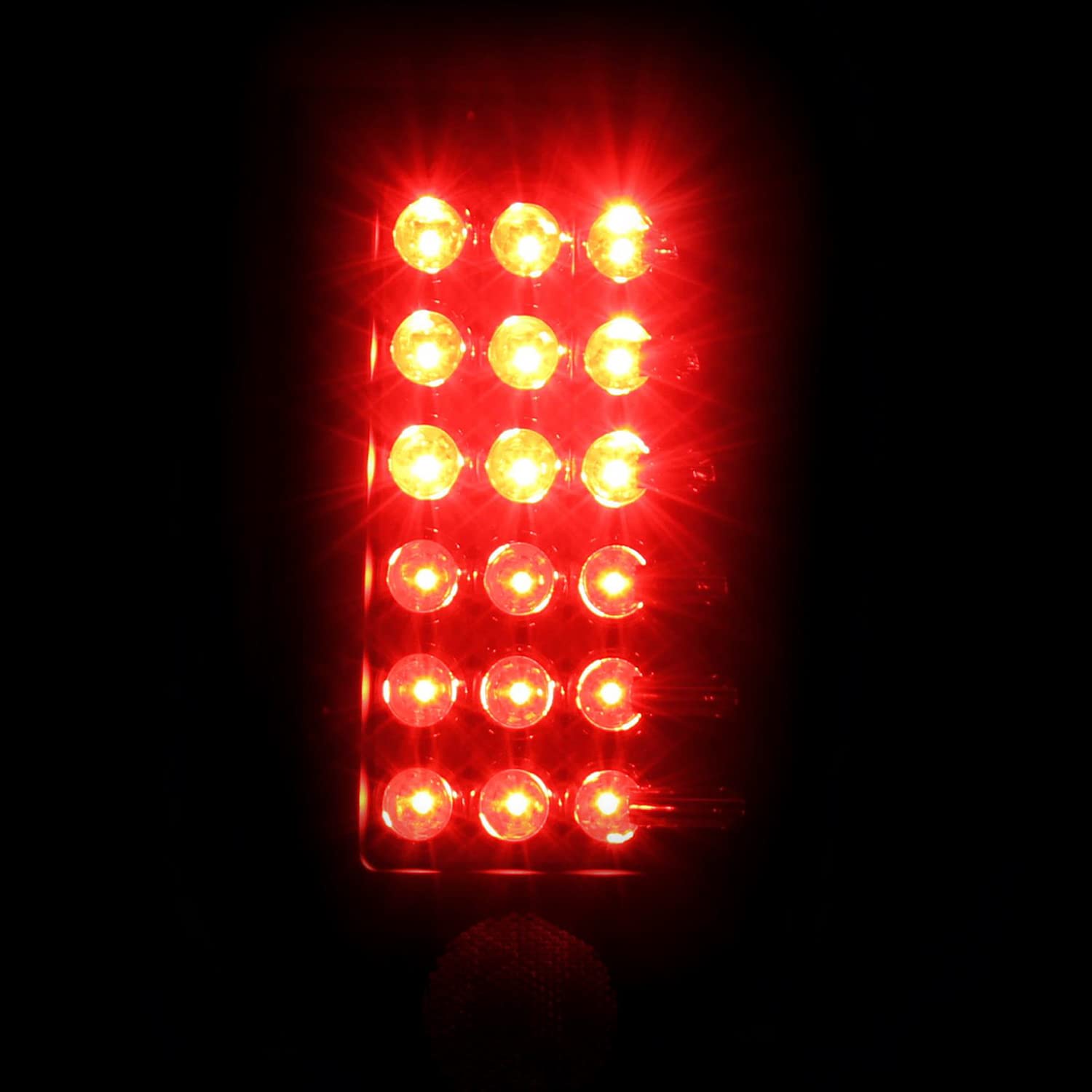 SPEC-D TUNING Black Housing Clear Lens LED Tail Lights for 2004-2015 Nissan Titan (Non-Utility Bed) - Left & Right Pair - Enhanced Visibility & Style for Night Driving & Custom Car Upgrades