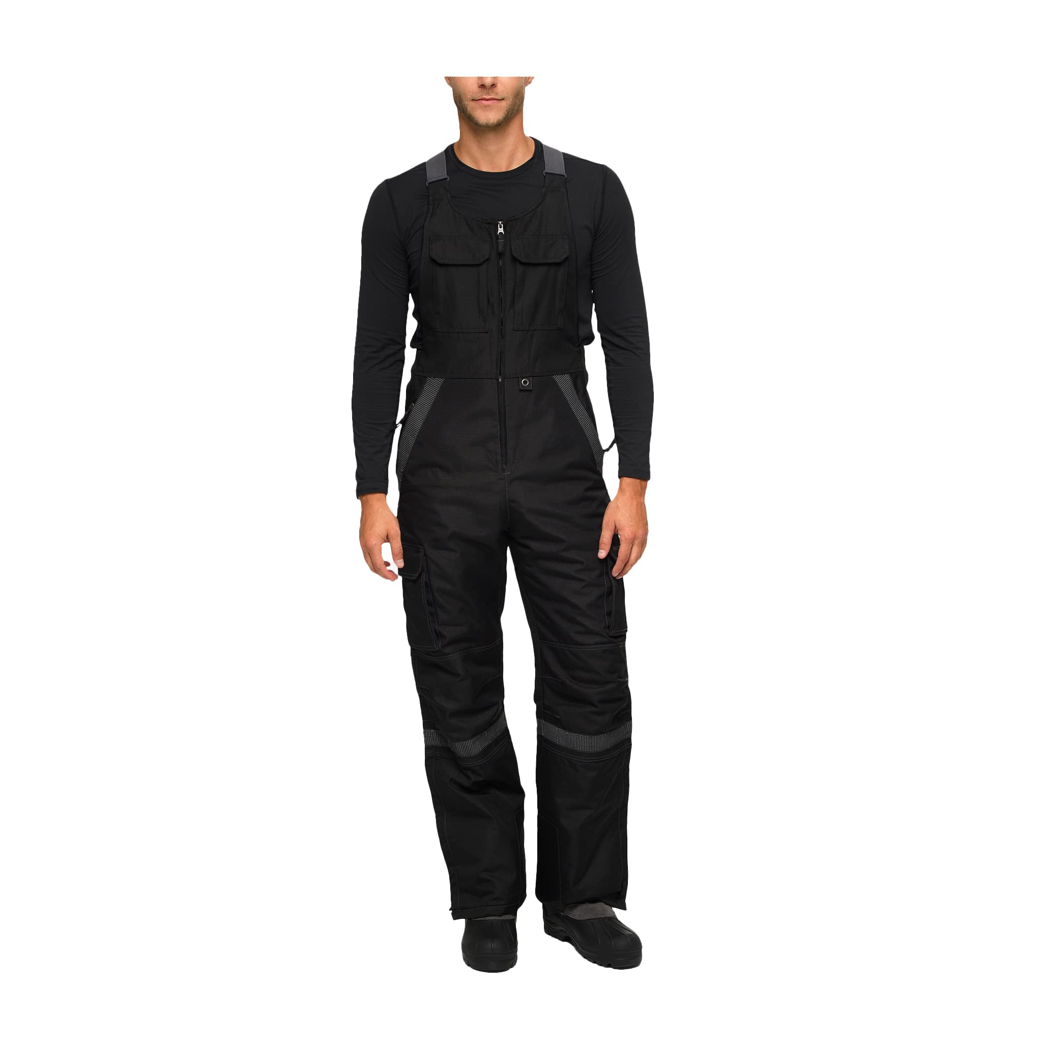 Arctix Tundra Ballistic Bib Overalls for Men & Women - Waterproof, Insulated Snow Pants with High-Visibility Reflective Strips - Perfect for Winter Work, Hunting & Outdoor Activities