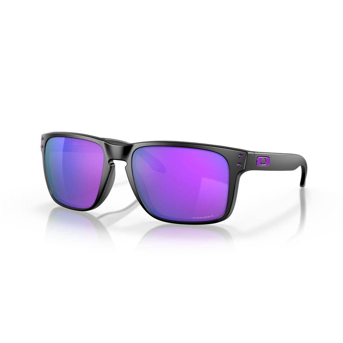 Oakley Holbrook XL Sunglasses Matte Black Frame with Prizm Violet Lenses - Model 0OO9417 941720 for Outdoor Sports & Driving