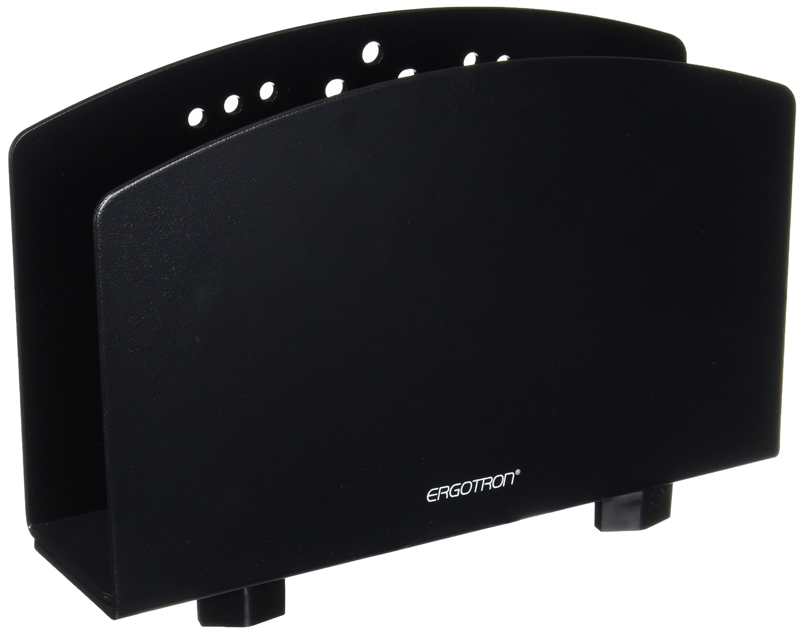 Ergotron Vertical Small CPU Holder - Black VESA Mount Bracket for Monitor Arms, Neo-Flex Rolling Carts & Wall Tracks - Compact Computer Tower Stand for Office & Home Workspace Setup
