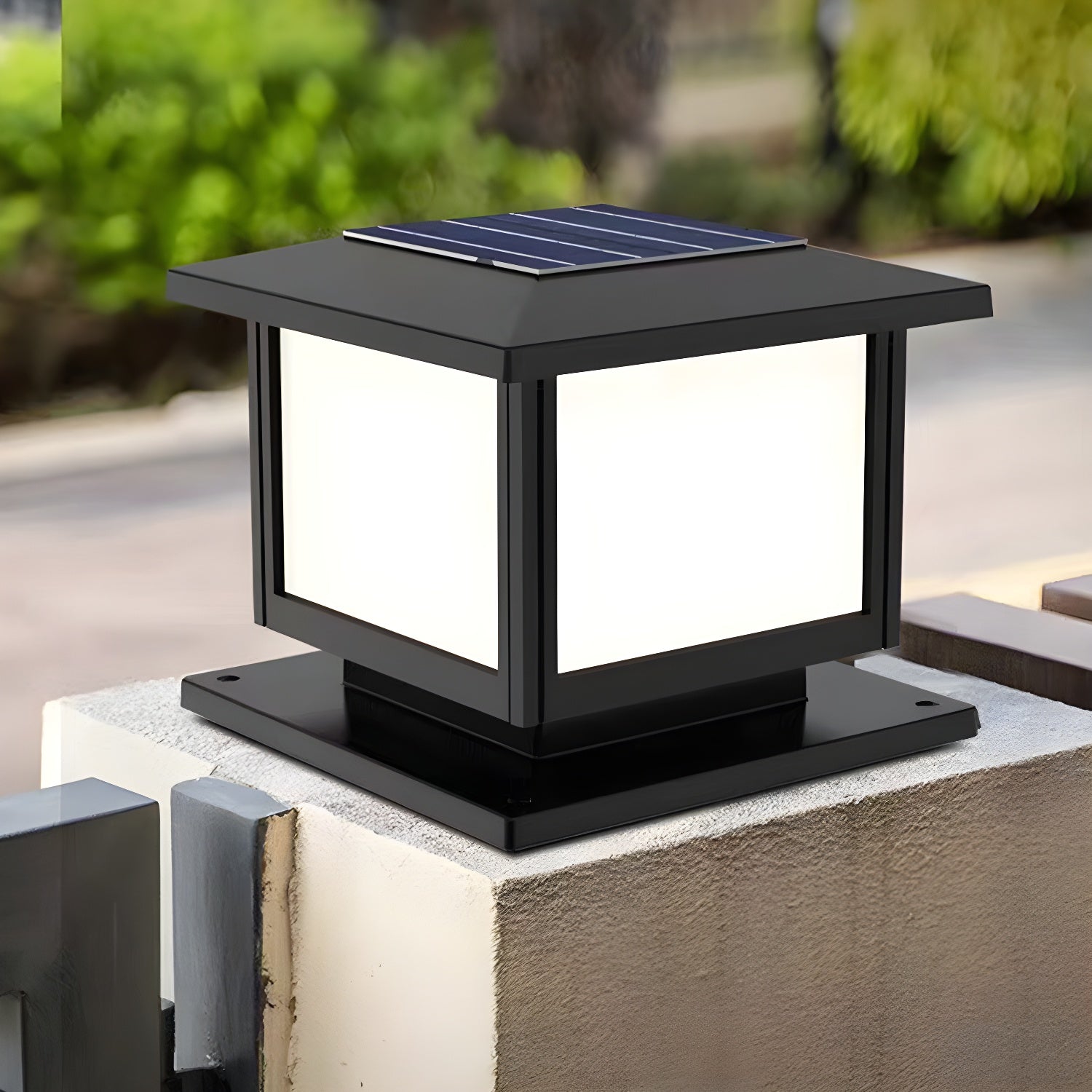 Cassian Solar Post Outdoor Light - Waterproof LED Solar Lights for Garden, Pathway, Driveway, Yard & Patio - Energy Efficient Solar Powered Landscape Lighting for Home & Commercial Use