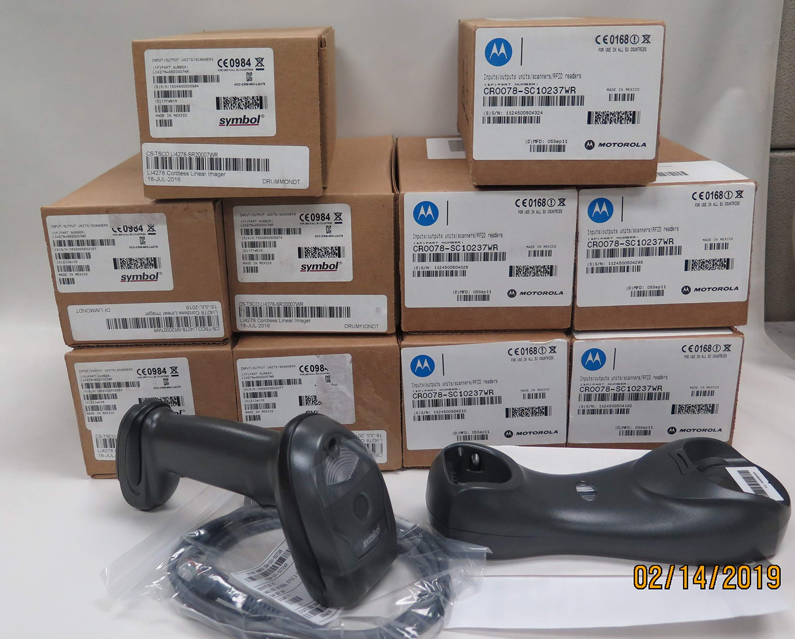 LI4278 Wireless 1D Barcode Scanner with Charging Cradle & USB Cable - Fast Scanning for Retail, Warehouse, and Inventory Management