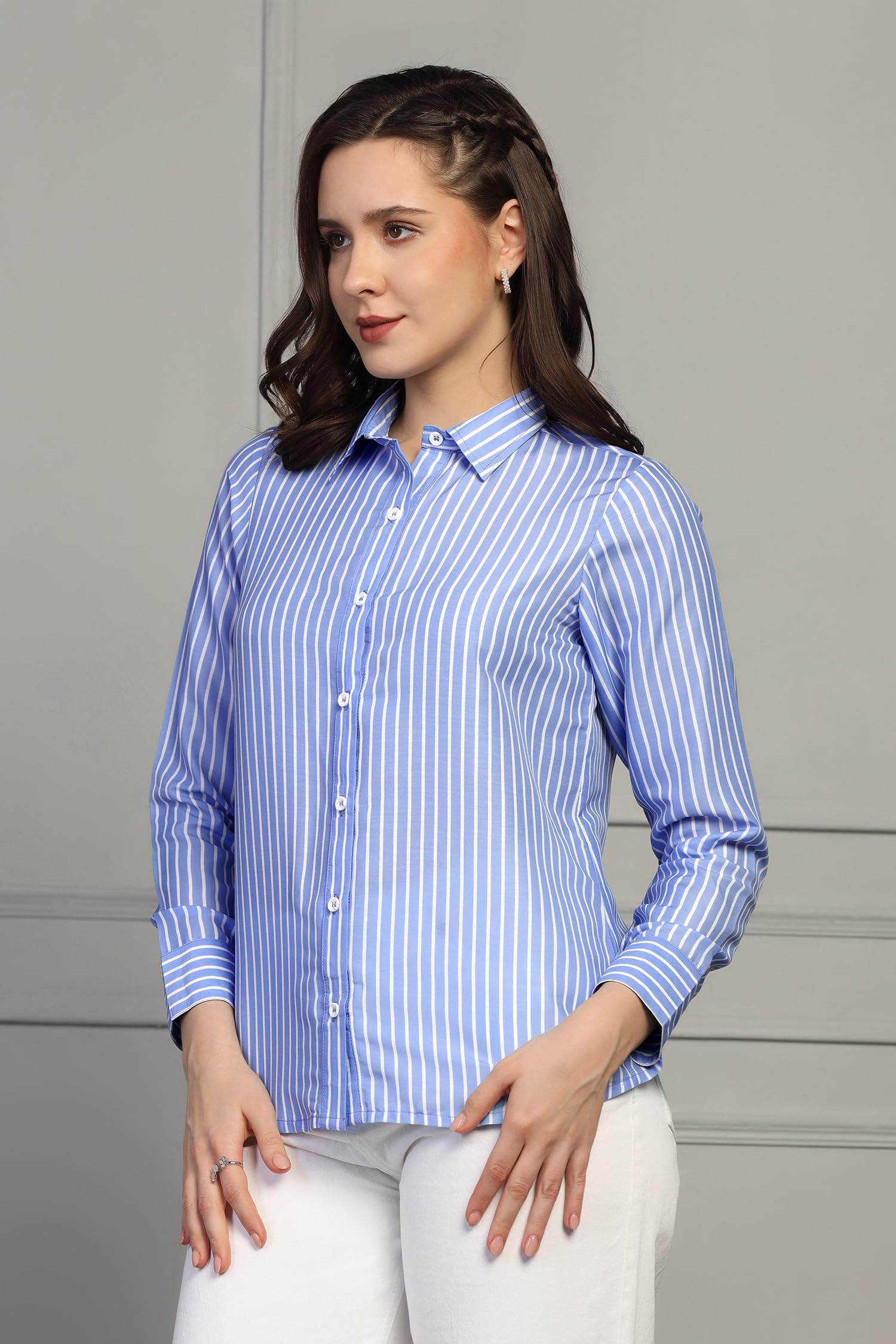 Jwalin Women's Stylish Western Shirt - Casual & Formal Wear for Office & Outings