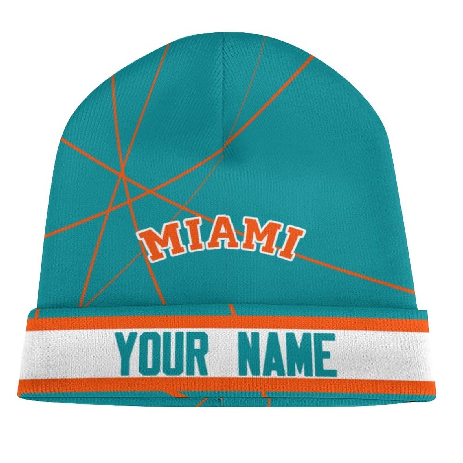 Custom Personalized Knit Beanie Hat for Women & Men - Add Your Name - Stylish Winter Sports Wear - Perfect Gift for Fans - Great for Skiing, Hiking & Outdoor Activities