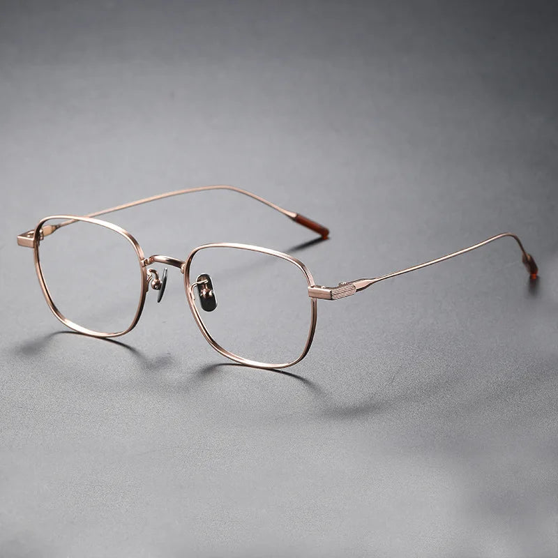 Aimee Unisex Full Rim Square Titanium Eyeglasses 80805 - Lightweight Durable Frame for Men & Women - Perfect for Reading, Working & Daily Wear