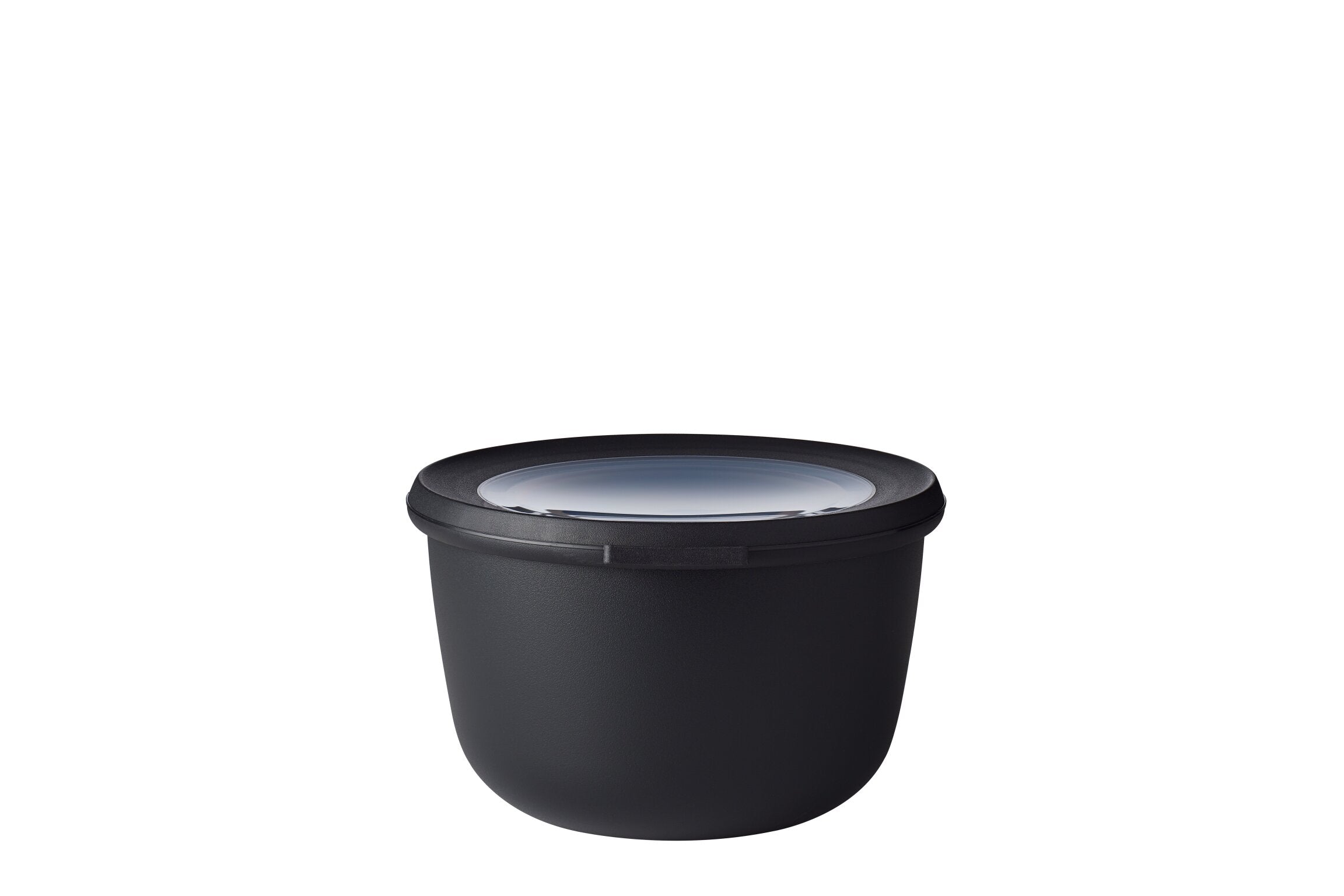MEPAL Cirqula Multi Bowls Set - 4-Piece Nylon Mixing Bowls with Lids, Black - Perfect for Baking, Meal Prep & Food Storage