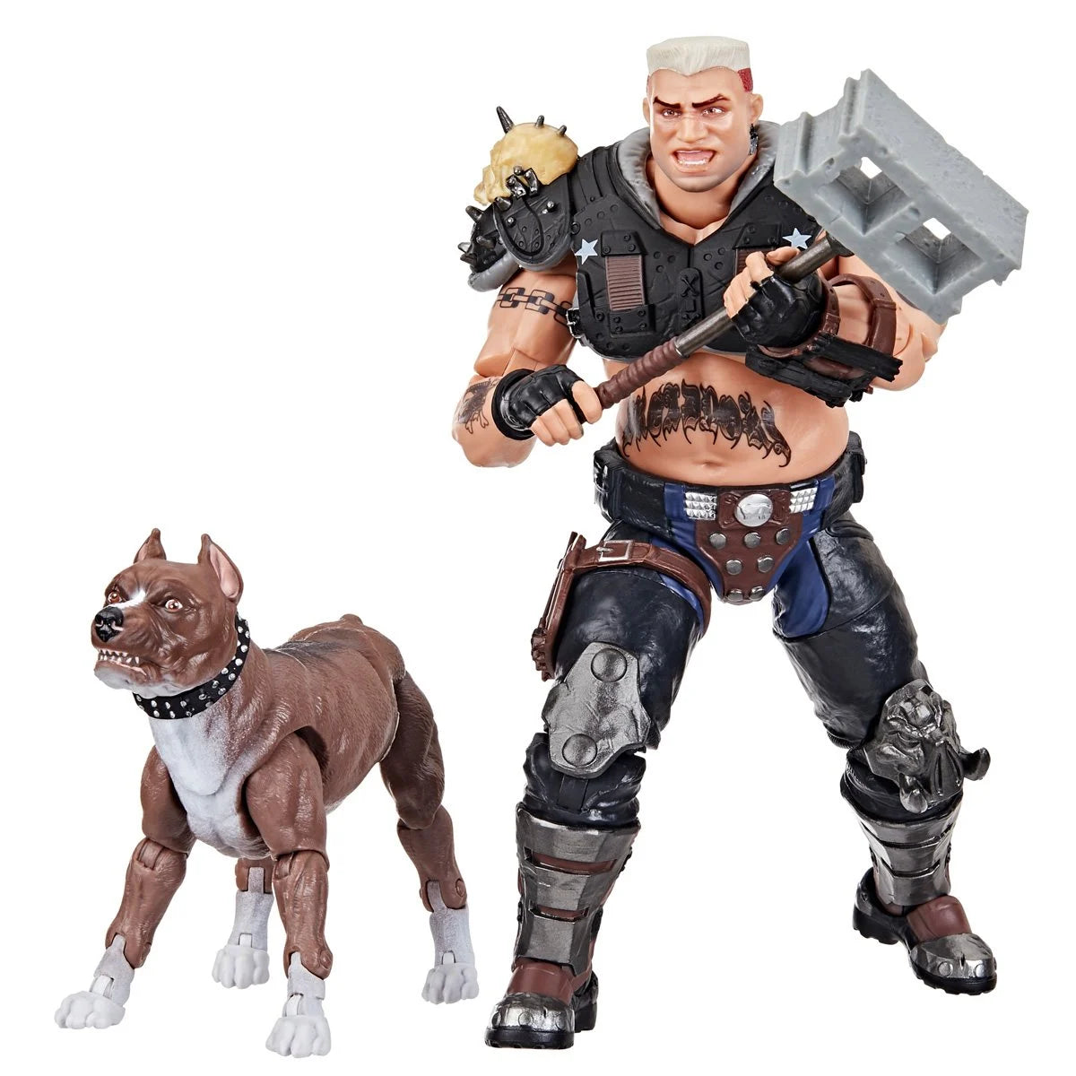 G.I. Joe Classified Series Dreadnok Road Pig & Rawkus Pit Bull Dog Action Figure Set - Collectible Military Toy for Display & Play
