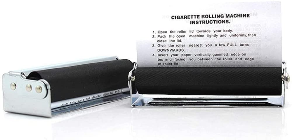 78mm Automatic Metal Cigarette Rolling Machine - Handheld Tobacco Roller Maker for Rolling Papers | Perfect for DIY Cigarettes, Home Use & Travel Smoking Accessories