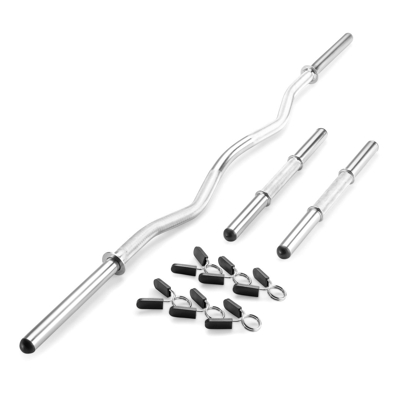 Marcy SDC 10.1 Standard Olympic Curl Bar & Dumbbell Handle Set - Weight Lifting Equipment for Home Gym & Strength Training