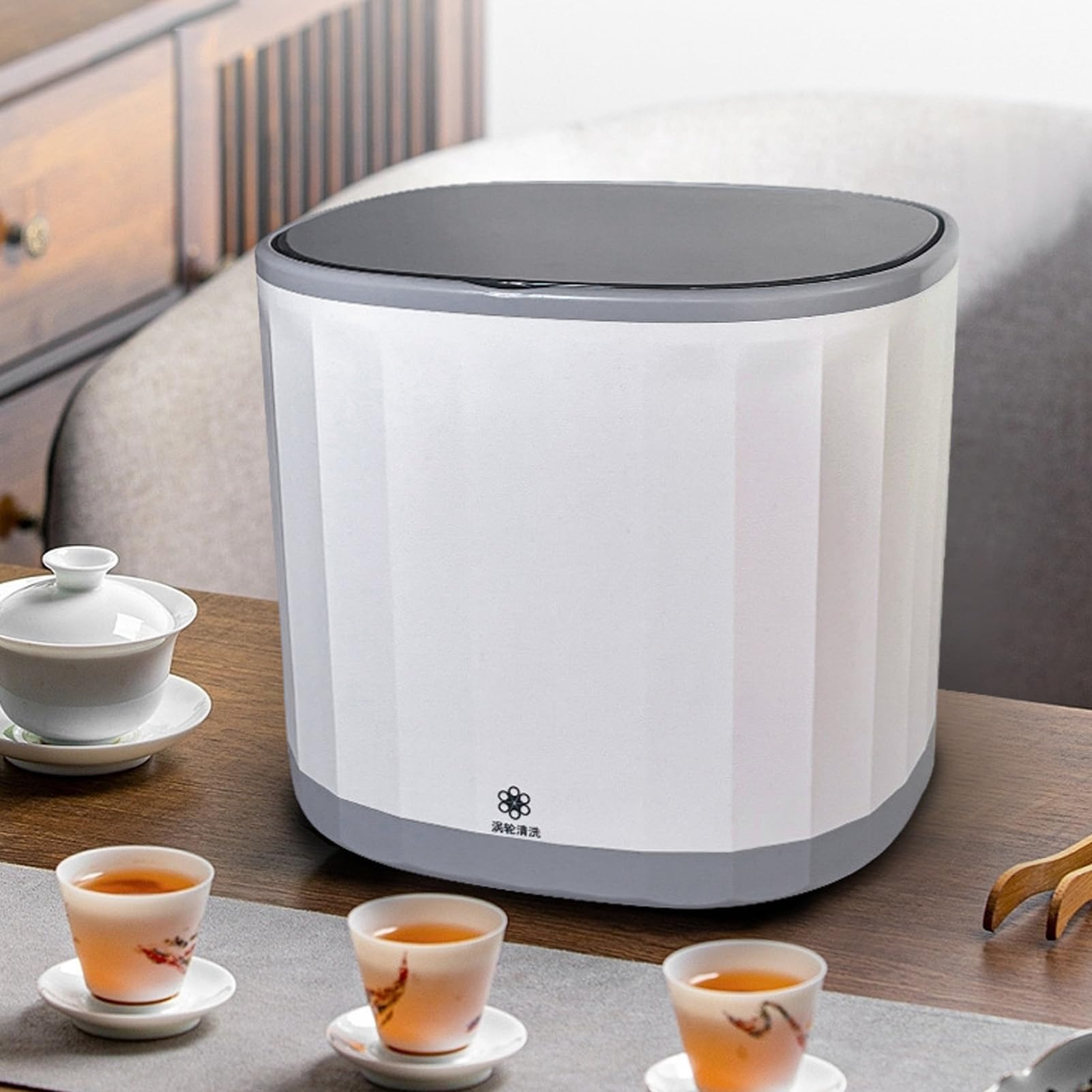 Portable Mini Dishwasher for Home & Office - USB Powered Countertop Dishwasher with Cup Holder | Automatic Tea Cup Cleaner | Efficient Compact Dishwashing Solution for Small Spaces, Camping & Dorm Rooms
