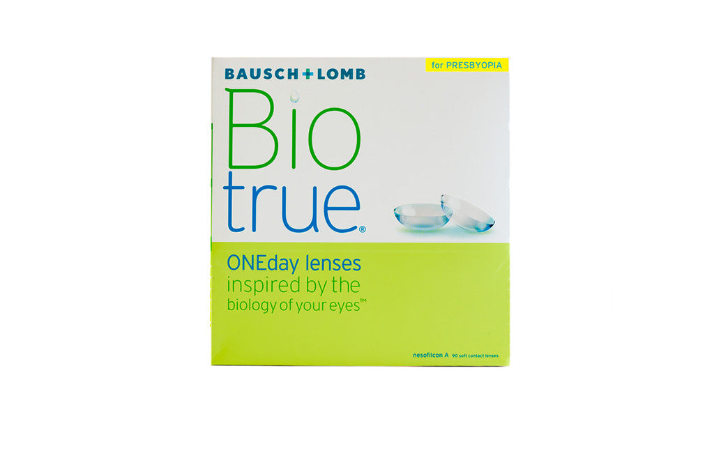 Biotrue ONEday for Presbyopia Daily Disposable Contact Lenses - 90 Pack (30 Lenses x 3 Boxes) | UV Protection & Moisturizing for All-Day Comfort | Perfect for Reading, Computer Use & Active Lifestyles