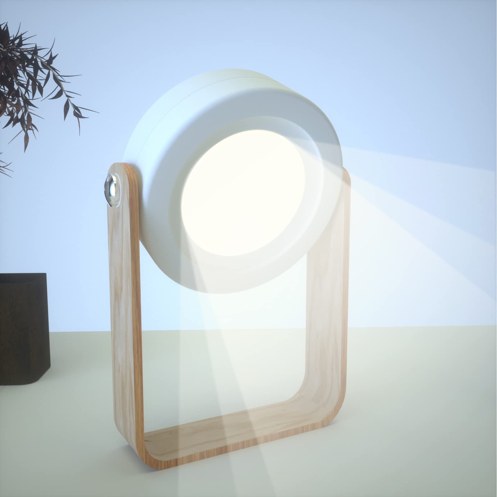 Foldable LED Night Light - USB Rechargeable Dimmable Lamp for Bedroom, Camping & Outdoors